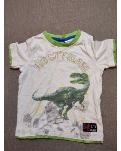 Koszulka biała z motywem dinozaura