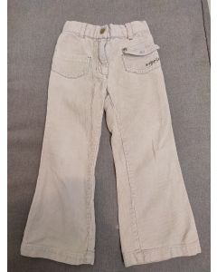 Spodnie kremowe z szerokimi nogawkami