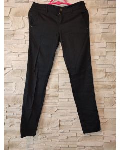 Spodnie rurki czarne z niskim stanem