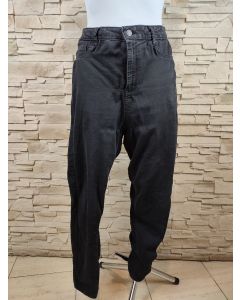 Spodnie jeansowe czarne z wysokim stanem