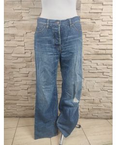 Spodnie jeansowe z szerokimi nogawkami XL