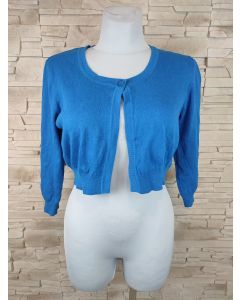 Krótki sweter/bolerko w kolorze niebieskim nr 2221