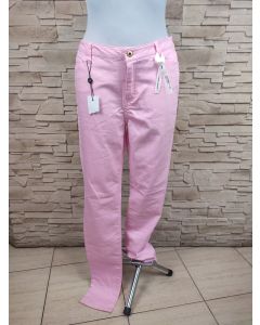 Spodnie jeansowe, różowe nr 2828