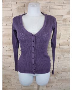 Sweter rozpinany w kolorze fioletu nr 2851